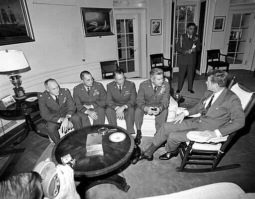 Picture of President Kennedy and others during the Cuban Missile Crisis